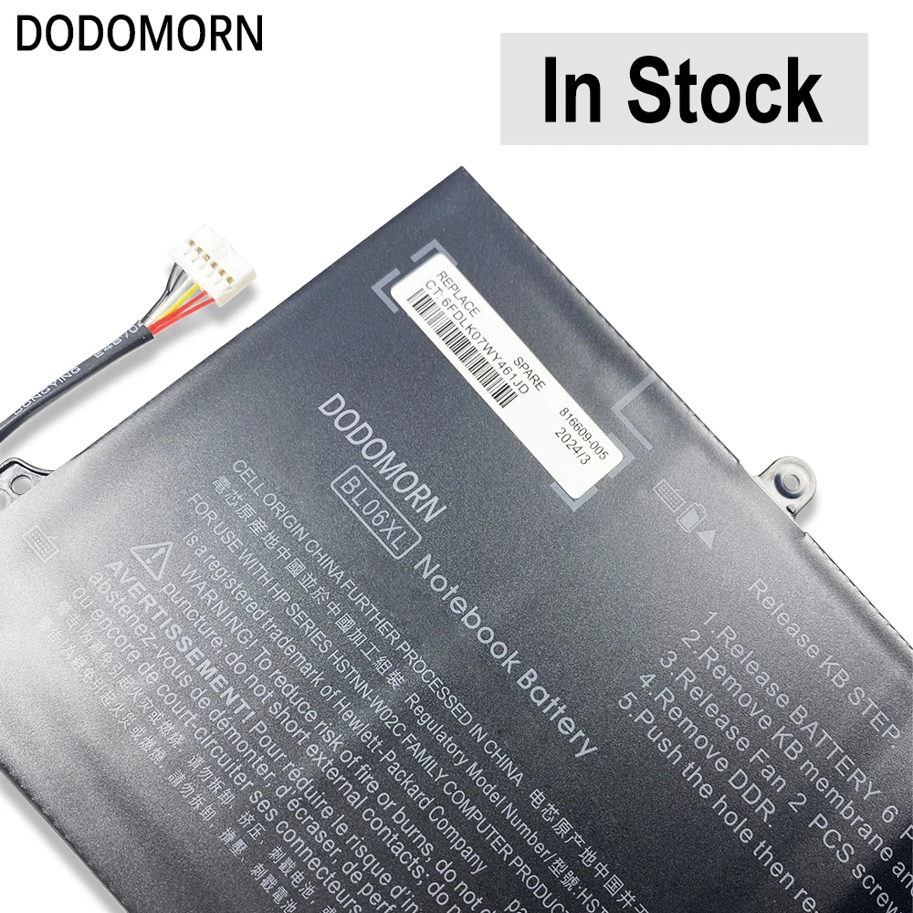 Dodomorn Bl06xl Laptop Batterij Voor Hp Elitebook Folio 1040 G1 G2 Serie HSTNN-DB5D HSTNN-IB5D Bl06042xl HSTNN-W02C 722297-001