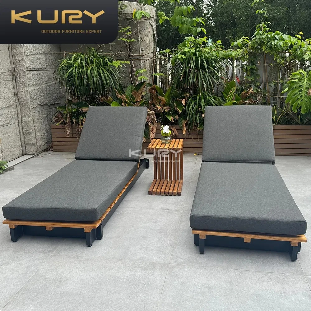 Customizable Resort Villa Poolside Chaise Lounge Patio Modern Sun Loungers Spain Outdoor Sun Lounger Luxury Sun Lounger