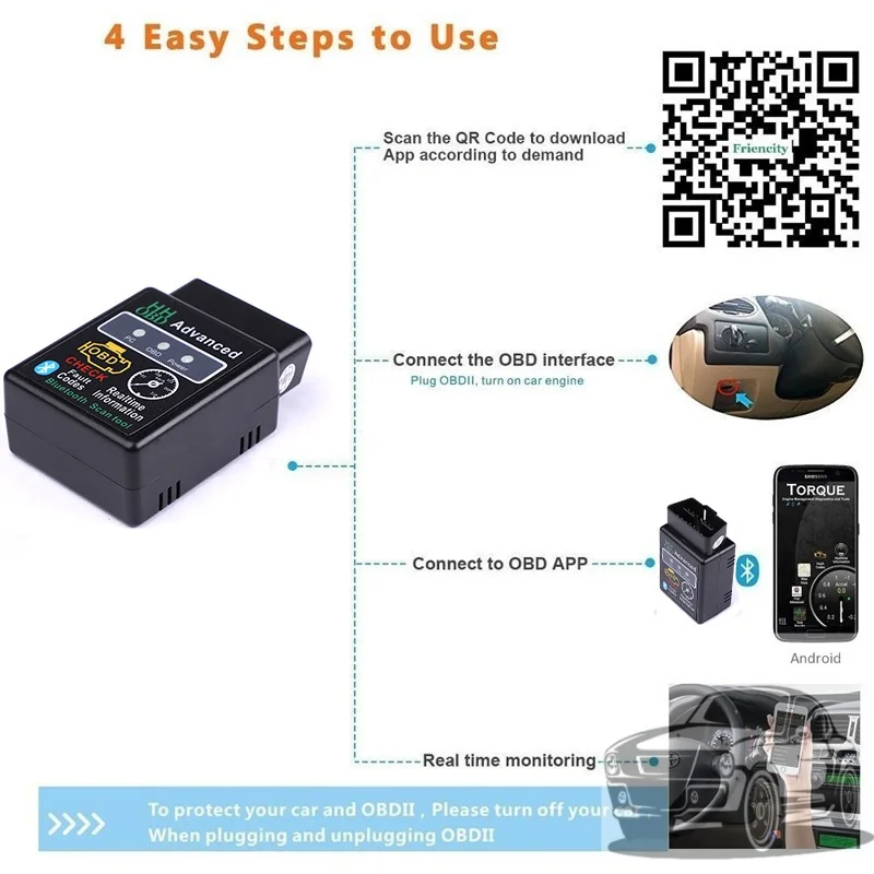 OBD ELM327 Bluetooth car diagnostic tool for BMW E30 E34 E36 E39 E46 E53 E70 E60 E87 E90 E91 E92 X1 X3 X4 X5 X6 M M3
