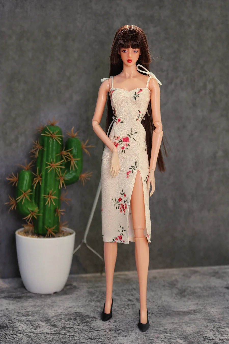 Clothing set 2023 new / top skirt knitting Slim feather dress outfit for 30cm xinyi Fr2 BJD ST barbie doll / 1/6 doll clothes