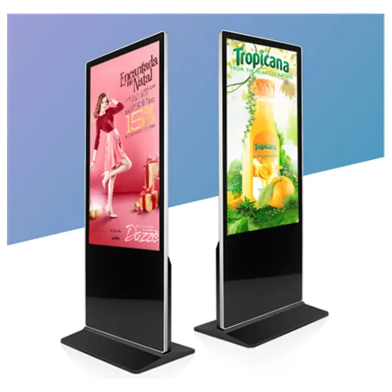 Floor Standing Kiosk 32 43 55 65 Inch Vertical Touch Screen PC Inbuilt Digital Signage Interactive Totem LCD Advertising Player