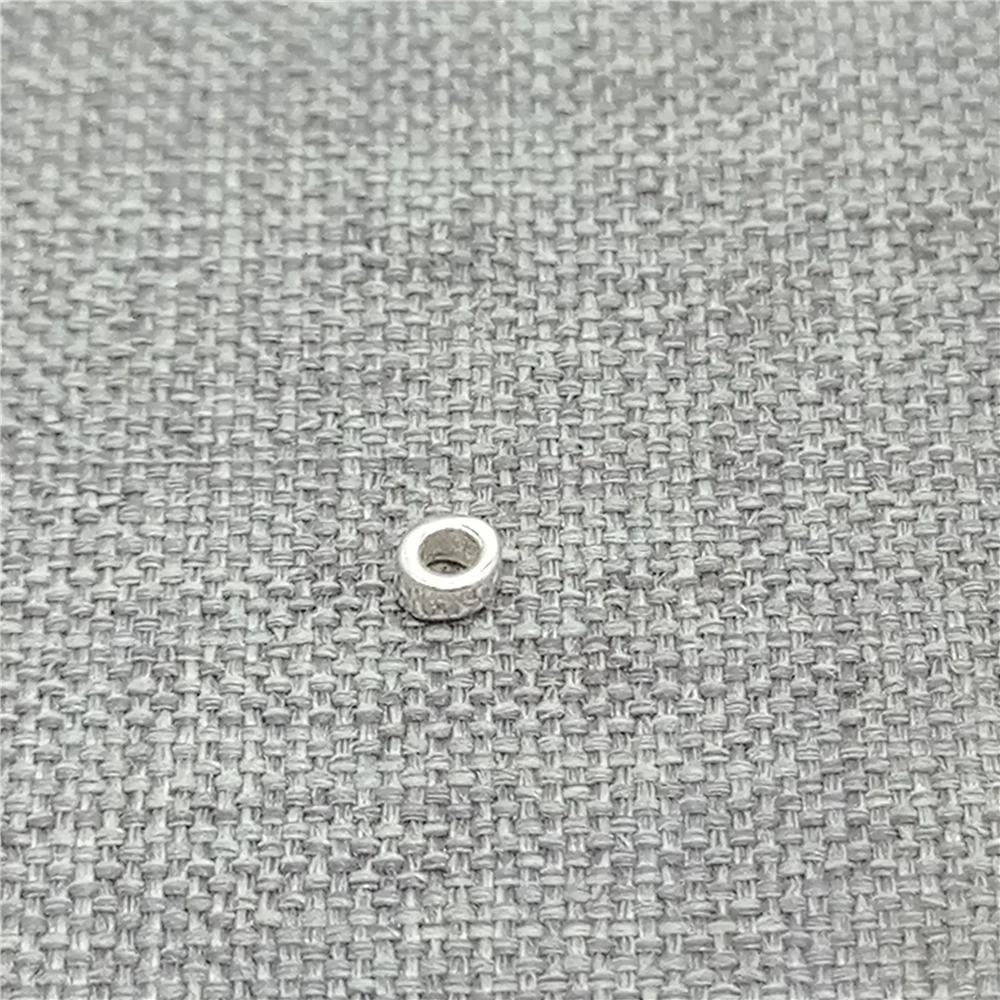 Sterling Silver Tiny Donut Bead Gold Plated Seed Bead for Bracelet 2.5mm 3.5mm