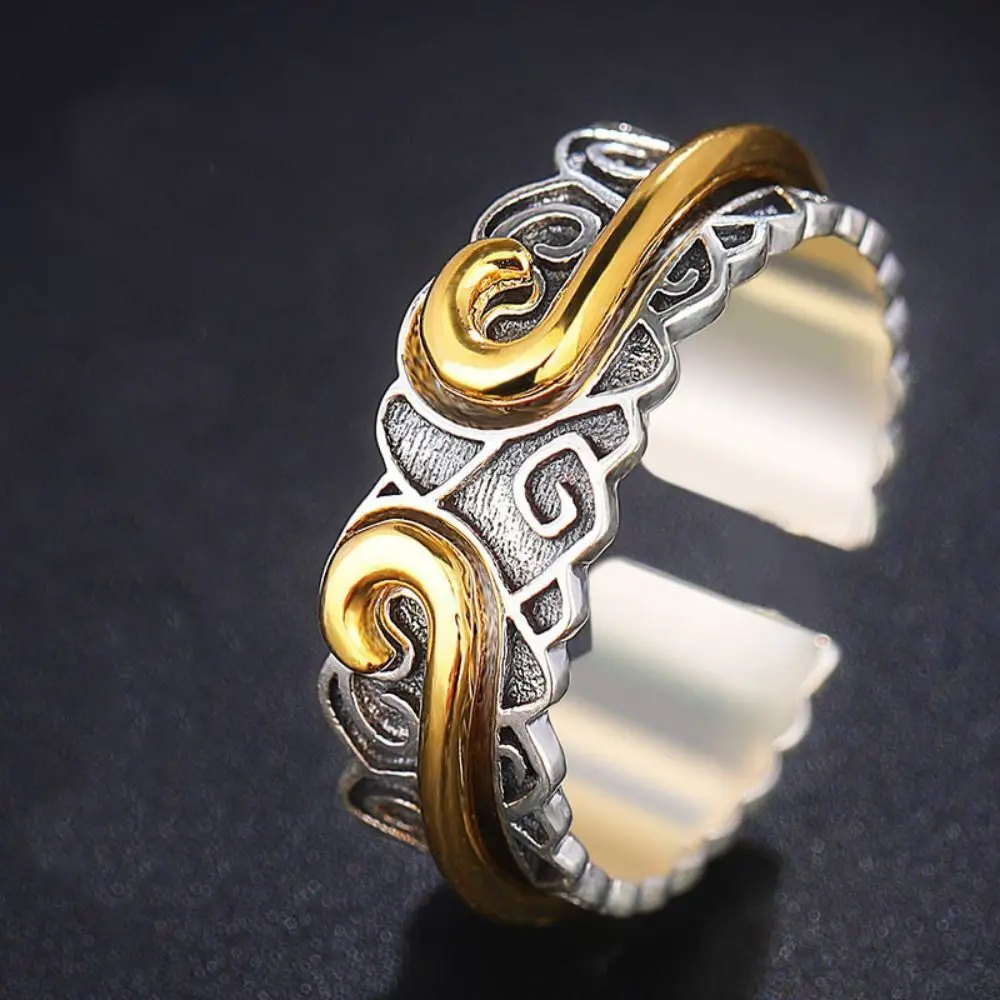 Fashion Retro Ring Sun Wukong Tight Spell Adjustable Open Ring Monkey King Lovers Gift Jewelry Accessories for Women