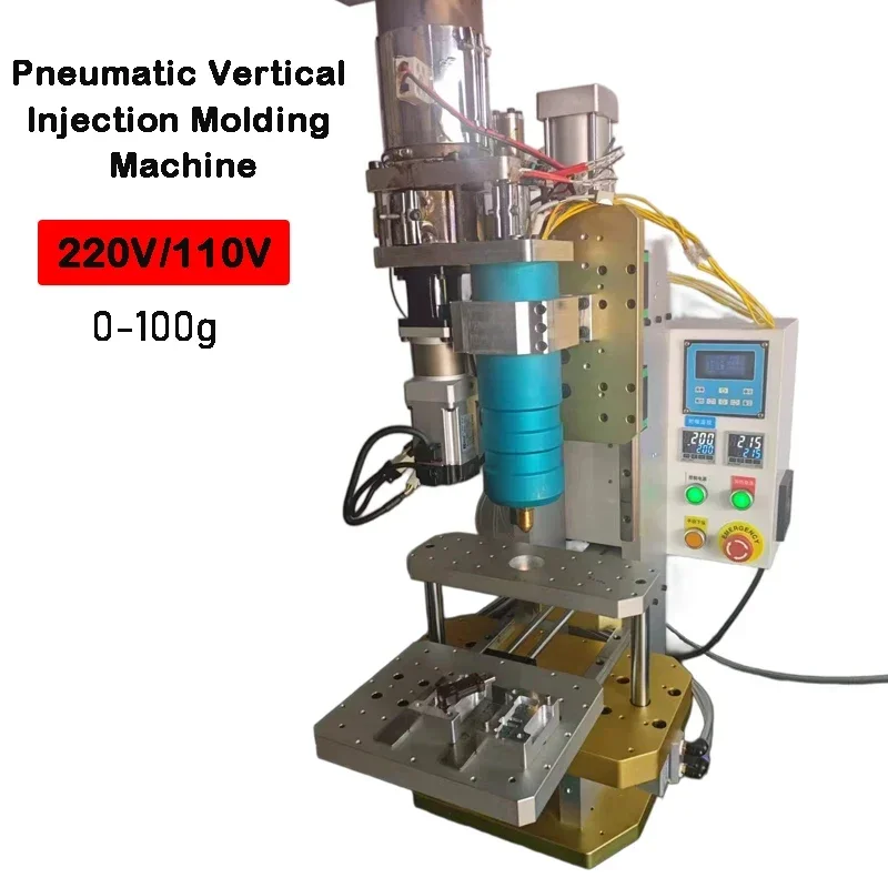 220V/110V 100g Pneumatic Vertical Injection Molding Machine Automatic Plastic Injection Molding Machine USB Head Molding Machine