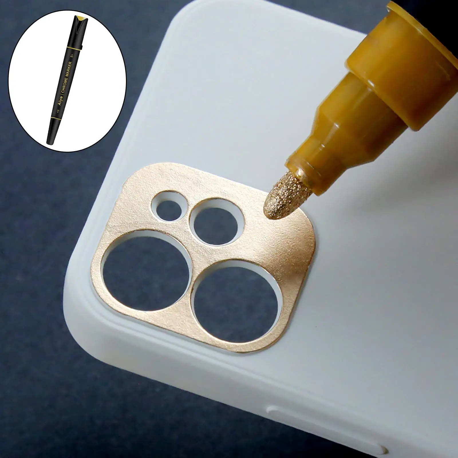 قلم ماركر مزدوج الرأس لنموذج لعبة القدح ، 3 مللي متر ، 0.7 مللي متر