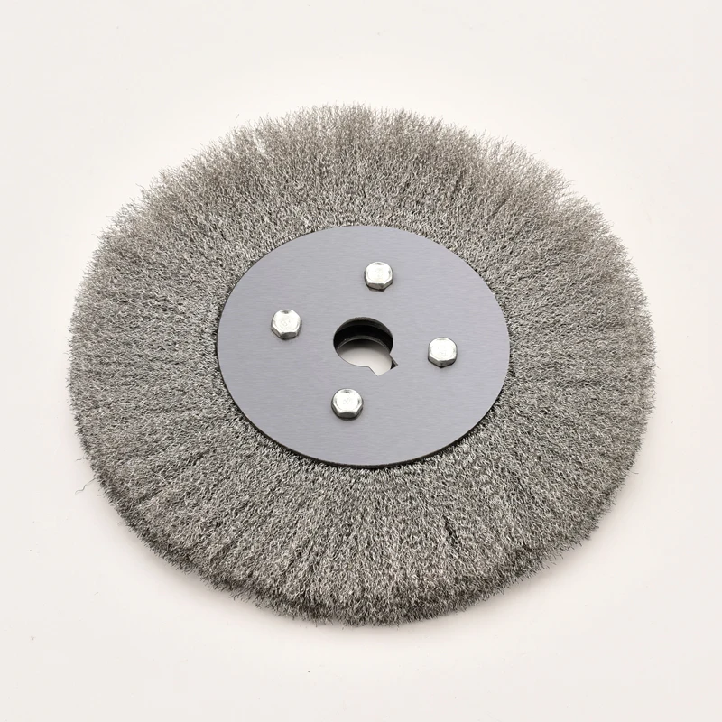 Wire Wheels Brush Round For Bench Grinder Deburring Tool Cleaning Rust Polishing Adaptor OD 100MM~ 250MM  Wire Diameter 0.15mm