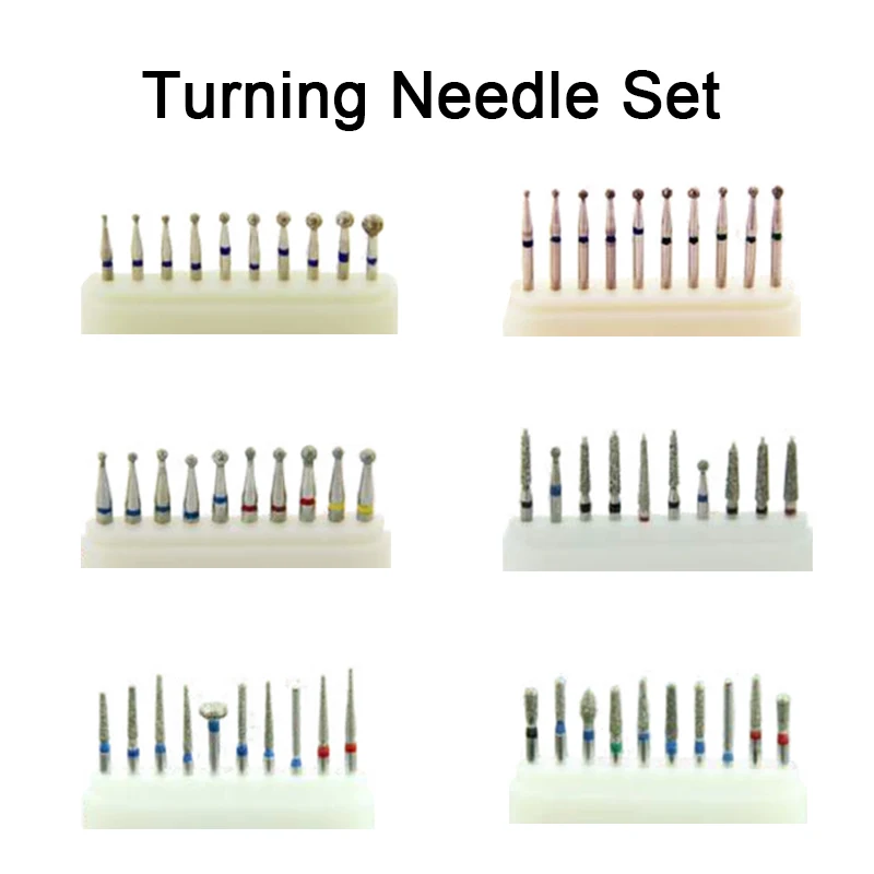 

Dental Ball Shape Diamond Burs Teeth Polishing Tools Safe End Diamond Burs Dental Supplies 10pcs/set