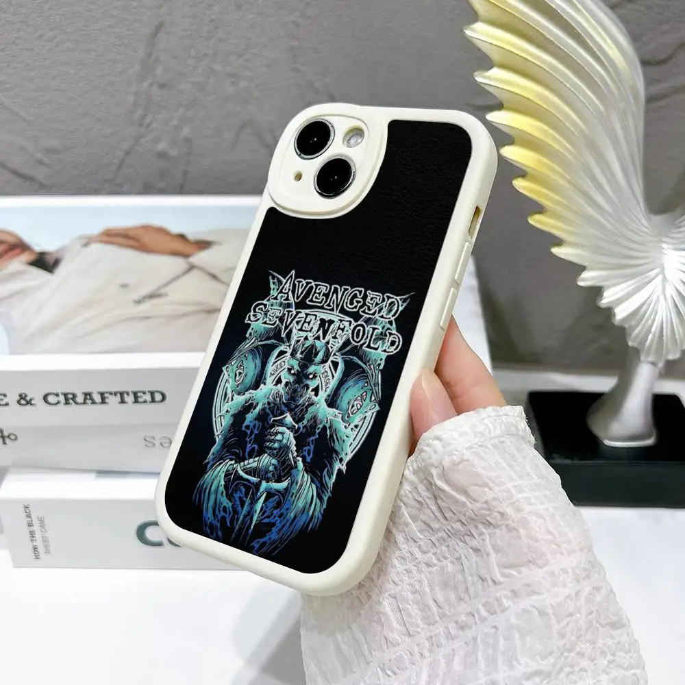 A-Avenged S-Sevenfold Band Phone Case For Iphone 15 14 13 12 11 Pro Max Mini X Xr Xs 8 Puls Lambskin Silicone Cover