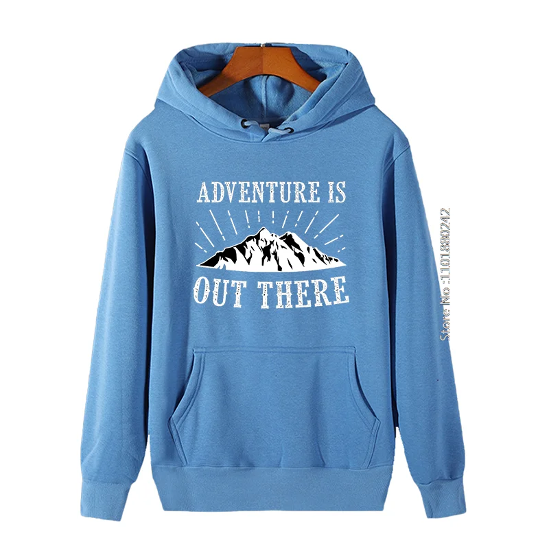 Classic Graphic Hooded Sweatshirts Adventure Quote And Saying New In Hoodies & Sweatshirts High Quality Men's Winter Clothes