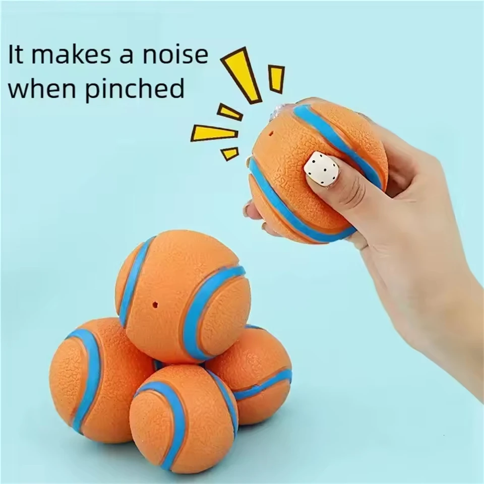 Robuste Hundespielzeuge, Bissfester Elastischer Springball zum Apportieren für Große, Mittlere und Kleine Hunde, Welpen-Kauspielzeug, Solides Haustierzubehör – Detail 3