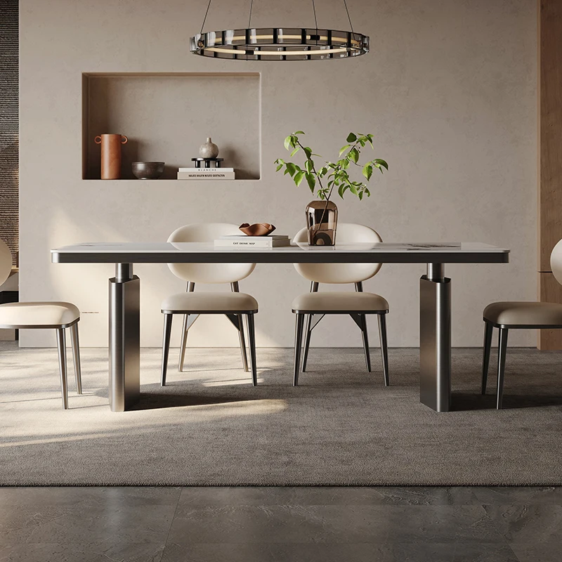 

Postmodern High Quality Dining Table Luxury Modern Aesthetics Comfortable Designer Restaurant Unique Muebles Trendy Furniture