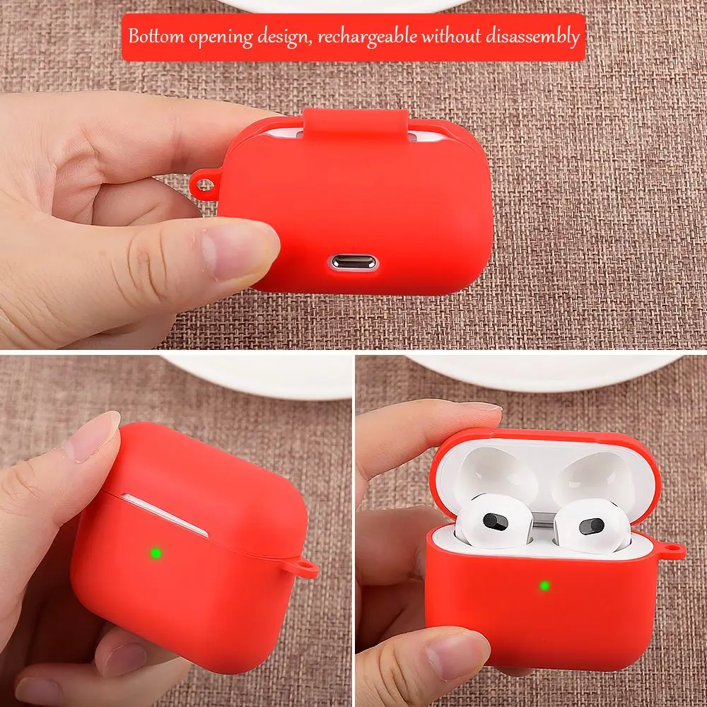Silicone Capa Protetora para Apple AirPods 3, Shockproof Case, Multicolor Bluetooth Fone de Ouvido Acessórios, 3rd Generation
