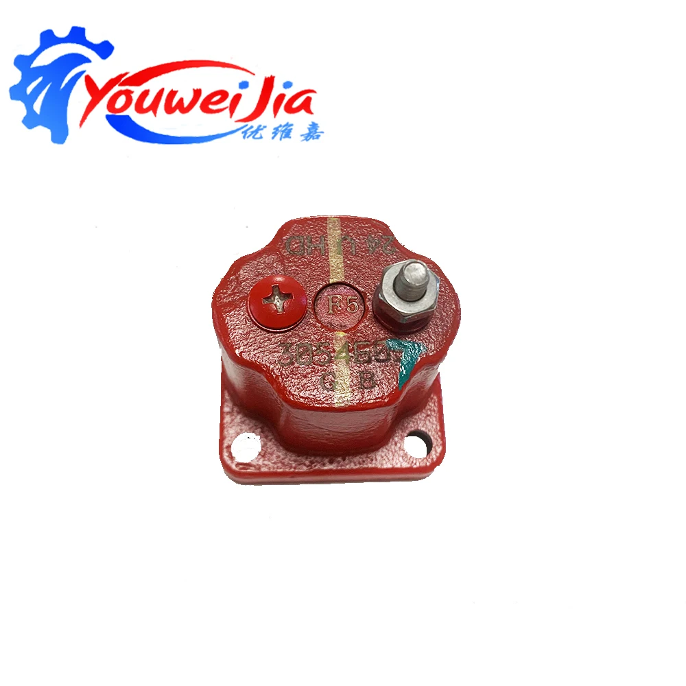 Original 3054607 engine fuel solenoid valve 24V single column