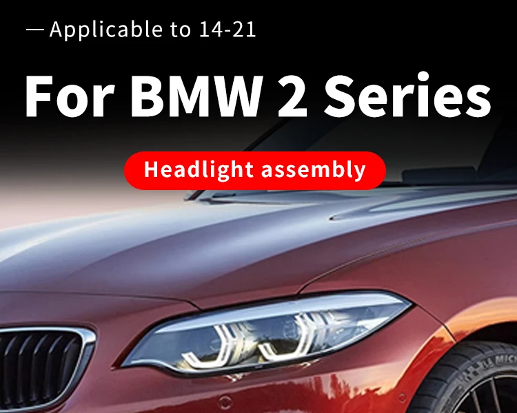 Für BMW F22 LED Scheinwerfer Projektor Animation AKD Auto Licht DRL F87 Scheinwerfer M2 F44 F47 Animation Signal Auto Zubehör