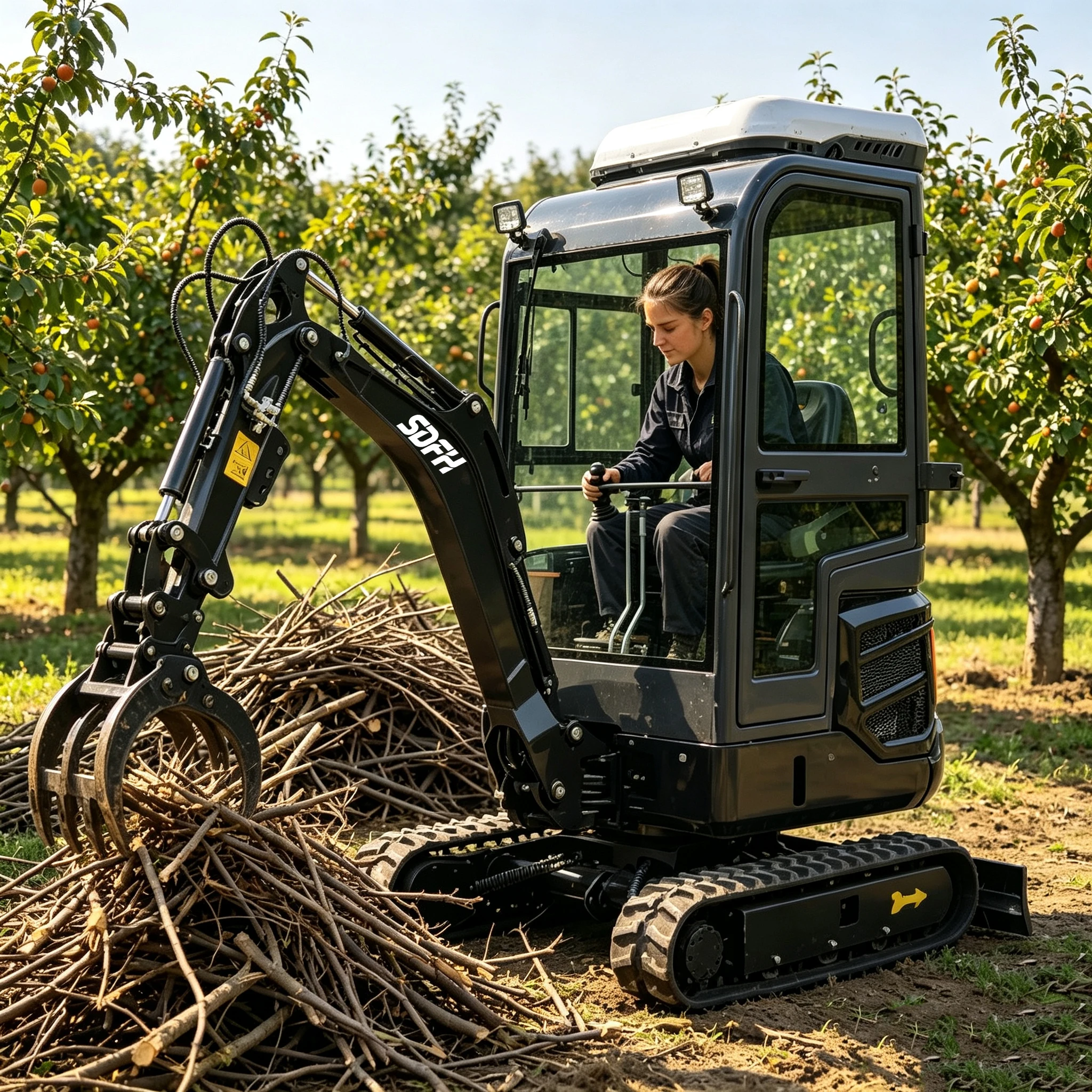 Customized Micro Mini Excavator 1.8 Ton for Tight Spaces EPA Approved Small Bagger for Digging & Trenching with High Efficiency