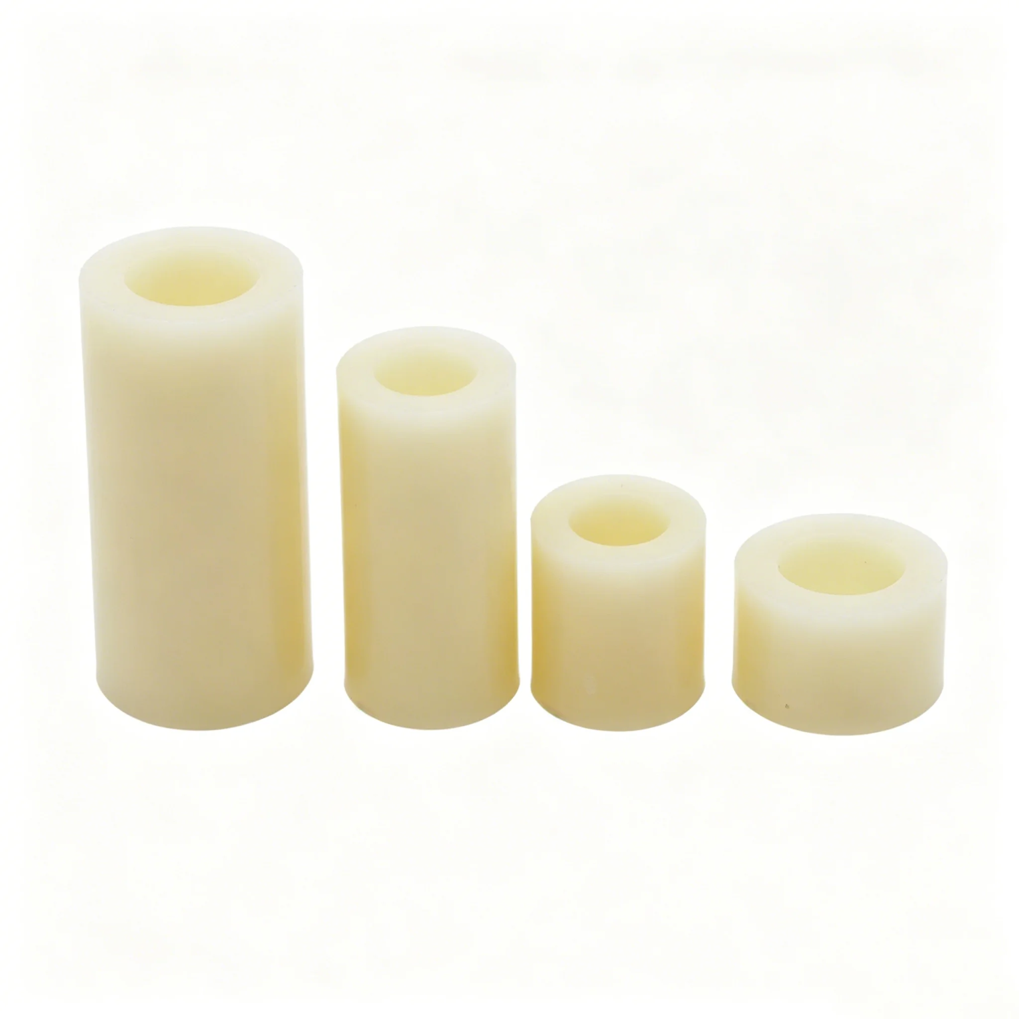 M3 M4 M5 M6 M8 Weiße Nylon-Abstandshalter ohne Gewinde, ABS Runde Hohlscheibe, PCB-Platinen-Bolzen, Außendurchmesser 7mm-14mm, Isolierte Säule – Detail 4