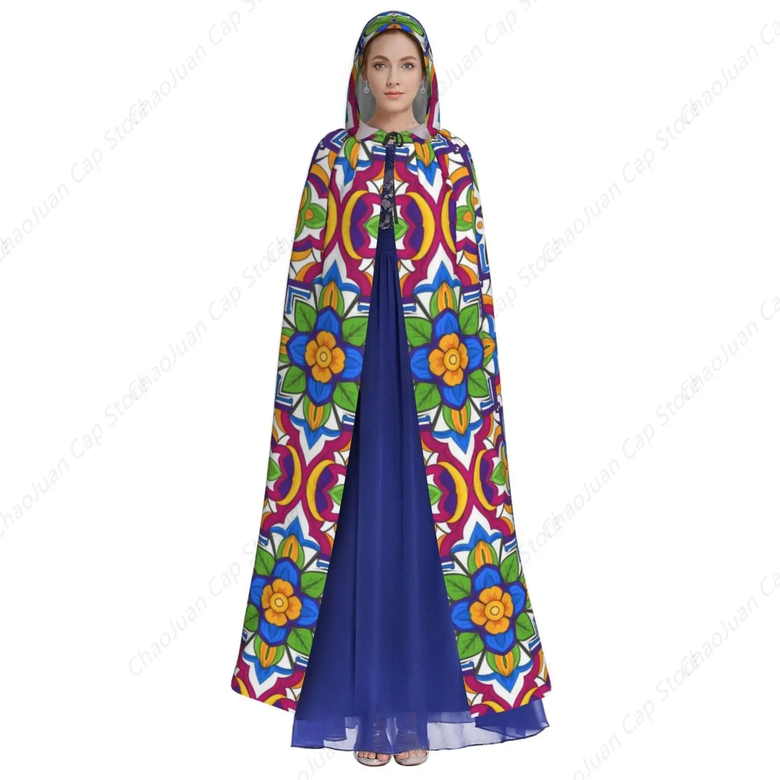Women Men Halloween Costumes Christmas Hooded Cloak Compatible with Talavera for Cosplay