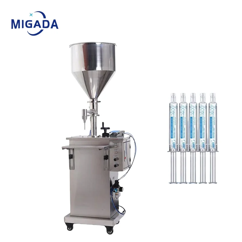 Vertical Paste Cosmetic Cream Vial Sauce Jam Honey Detergent Lotion Liquid Water Bottle Tube Filler Dosing Filling Machine