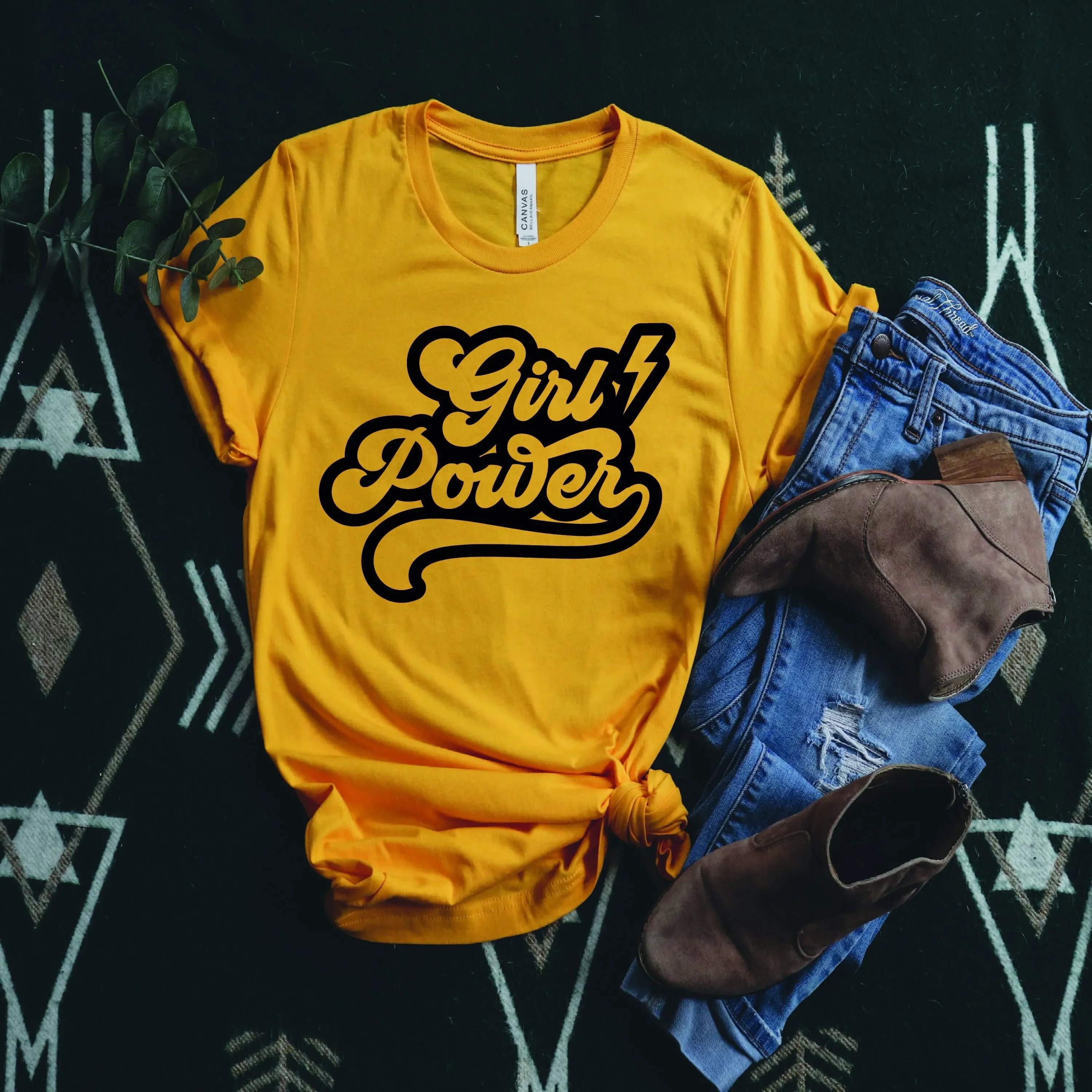 Maglietta Girl Power Grl Pwr Diritti Uguali Femministi Inspirational