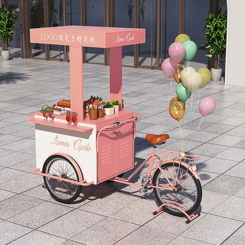 Outdoor stall car promotion vehicle, display prop vehicle, commercial multi-function sales vehicle, mobile coffee cart