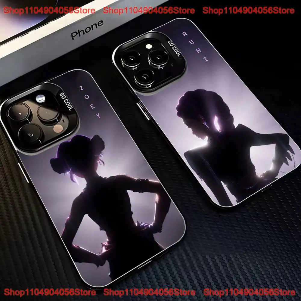 

huntric demon hunters Phone Case For iPhone 16,15,14,13,12,11,Mini,Pro,MAX Black Matte Shockproof Cover