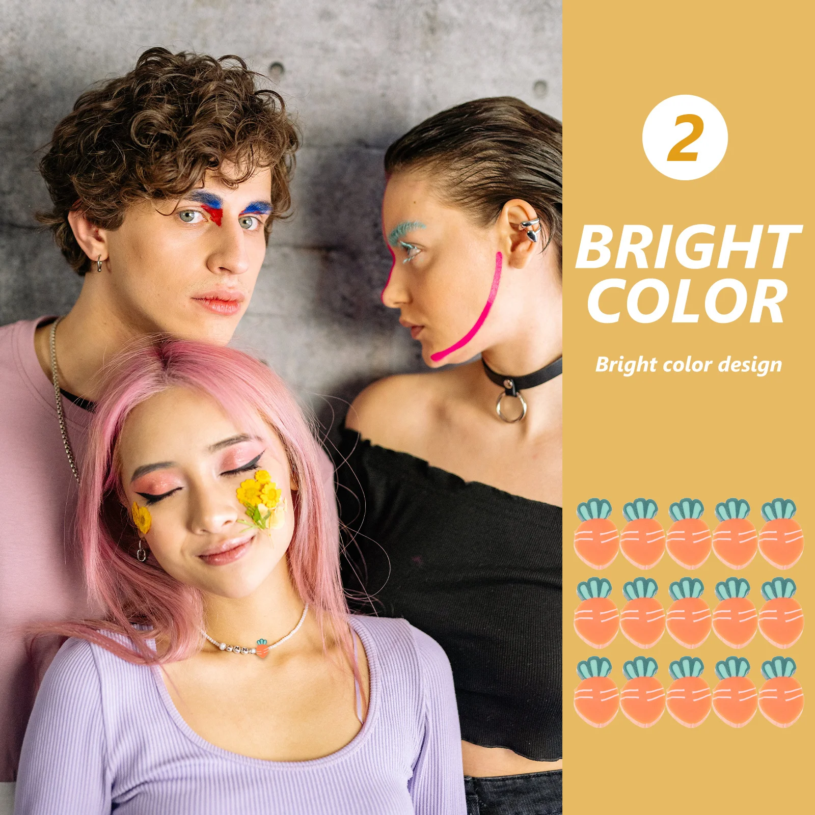 

100 шт., бусины из полимерной глины с морковью, сделай сам, свободные бусины, подвески-разделители для изготовления ювелирных изделий, ожерелье, браслет, глиняное ожерелье, свободная бусина