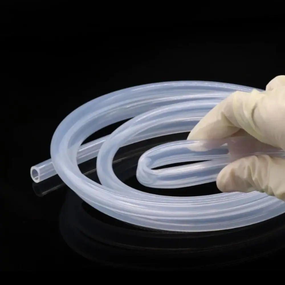 

Food Grade Silicone Rubber Hose High Pressure Resistant Non-Toxic CO2 Trachea Tube Transparent Odorless Flexible Silicone Tube