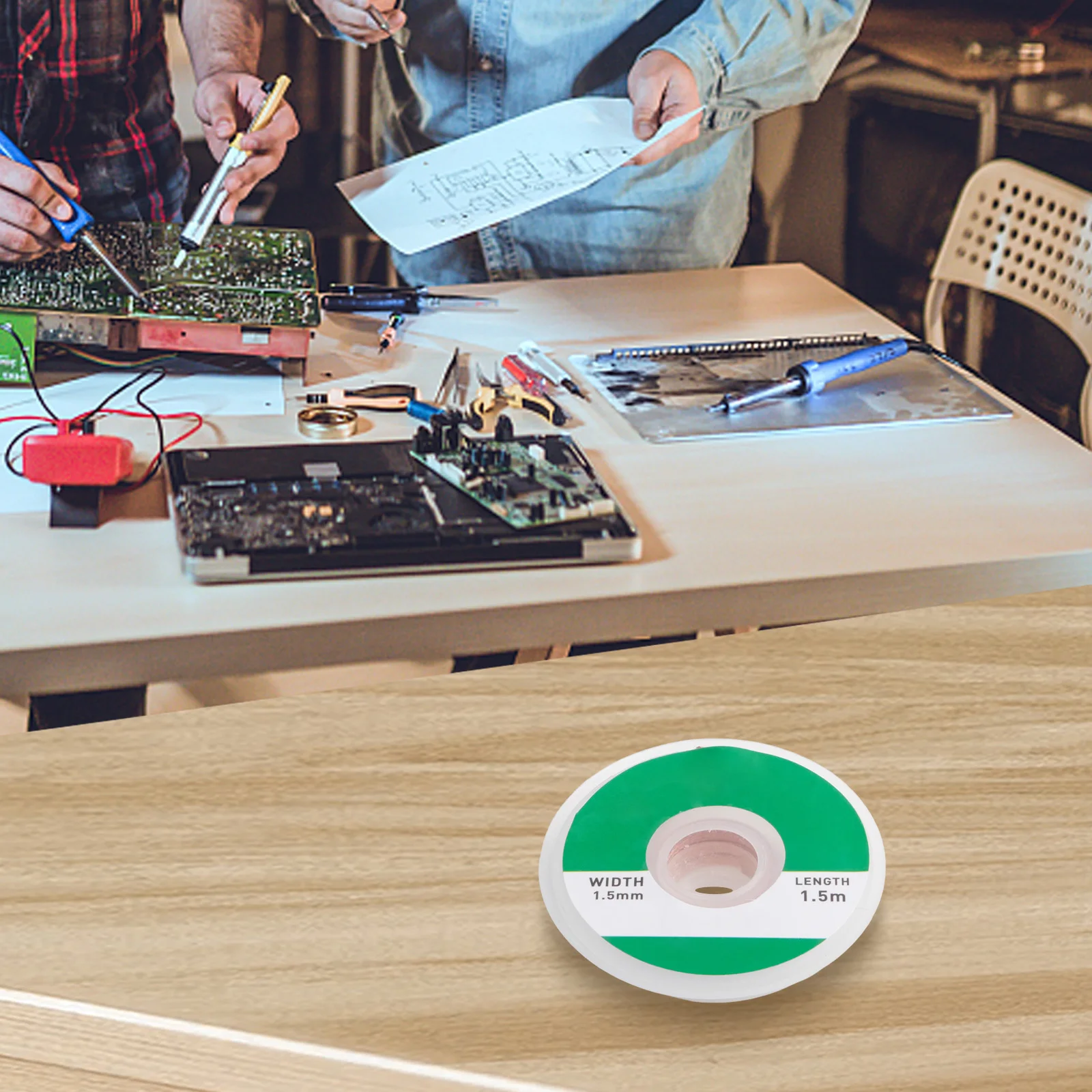 Desoldering Soldering Braid Tape Copper Wire Easy Usage Fine Braid Design Low Remains Design Oxidation Resistivity