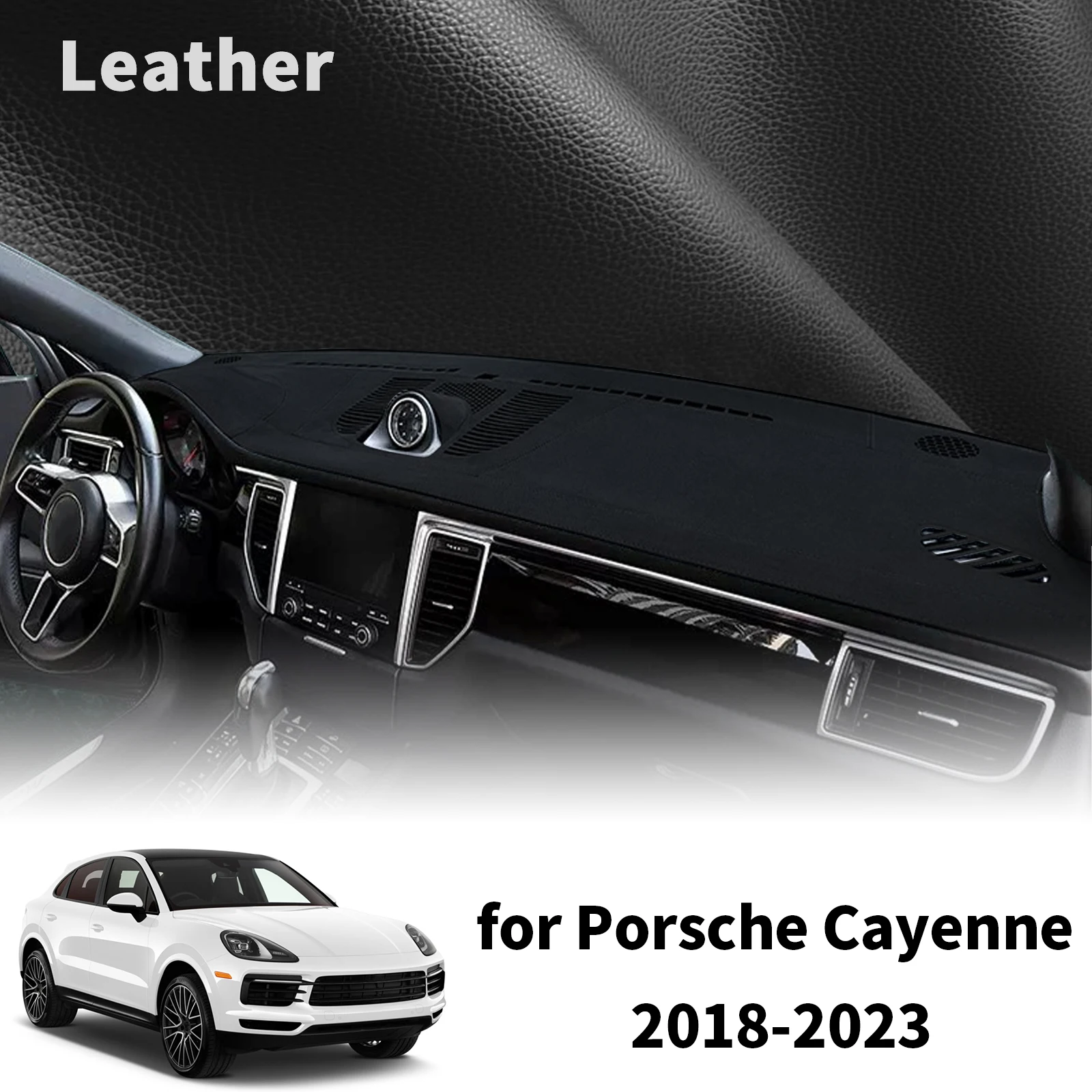 Pour Porsche Cayenne 2018 2019 2020 2021 2022 2023 Tapis de tableau de bord de voiture, housse de protection solaire, accessoires
