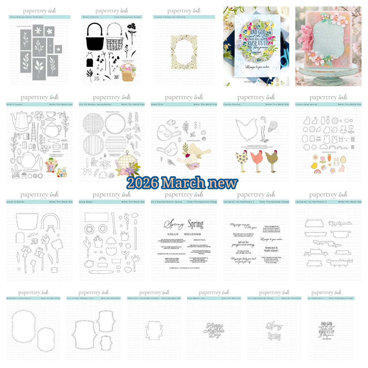 

2026 March Spring Basket of Blooms Metal Cutting Dies Stamps for DIY Cuts Stencils Maker Photo Album Template Handmad Decoration
