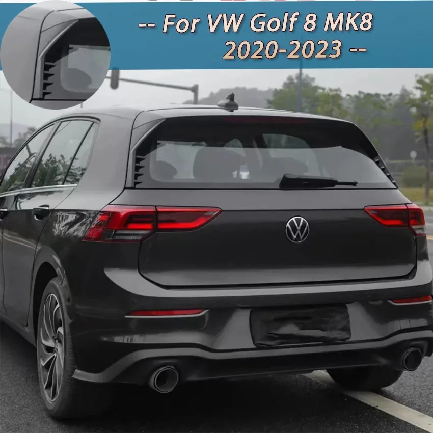 Kit de corpo de spoiler lateral para janela traseira, divisor Wing Canards para Volkswagen Golf 8, MK8, GTI, GTD, TSI, TD Pro, GTI Rline, 2020-2023