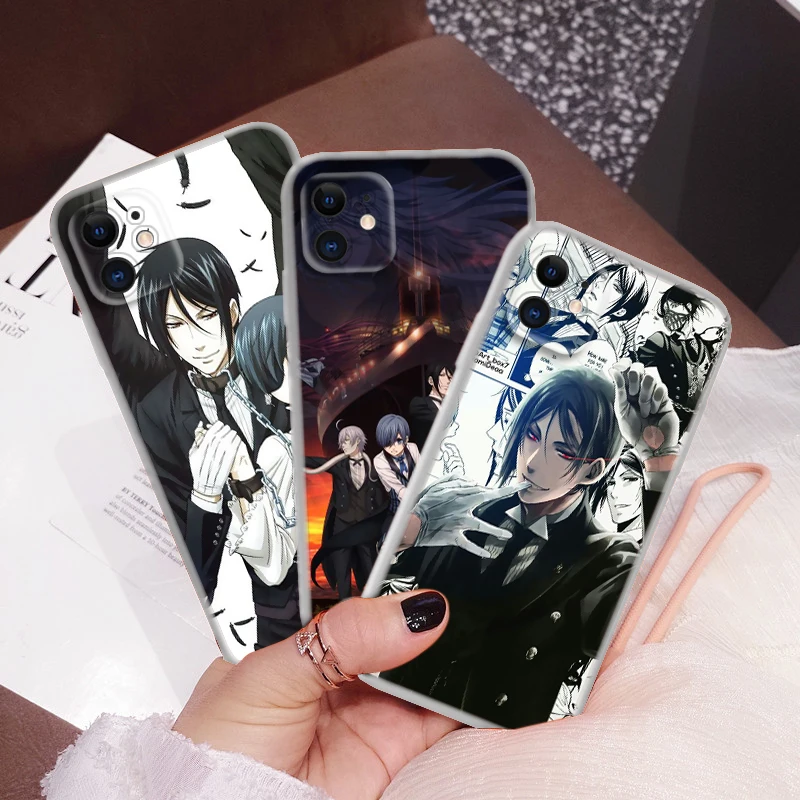 62LM sebastian and ciel anime Soft Case for Moto G4 Plus G41 G5 Plus G50 G51 G5S G6 Play G60 G7 Power G71 G5 G9