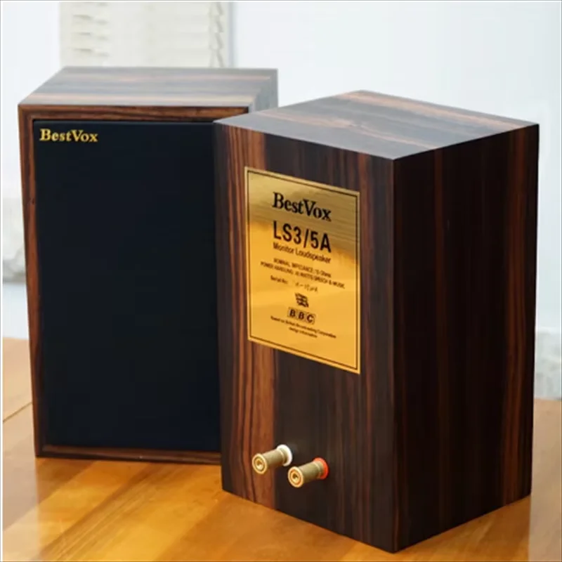 

BestVox LS3/5A Bookshelf HIFI Speakers 83dB Passive Classic 11 Ohms Version Plywood Speaker Box 15 Ohms LS3/5A