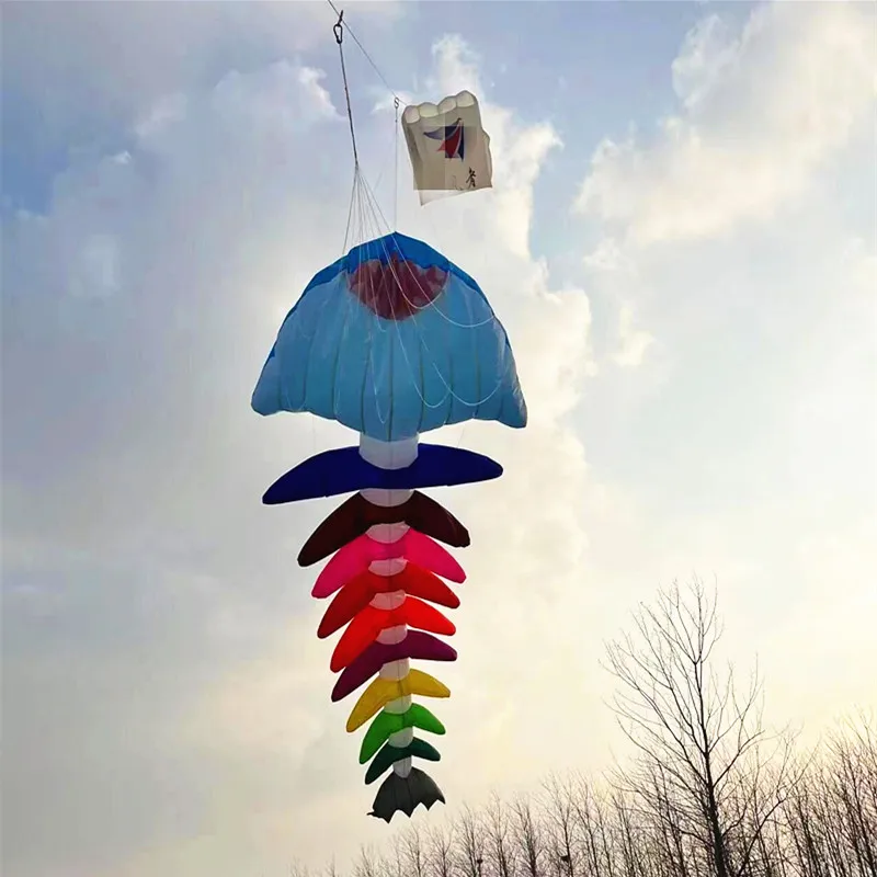 Free shipping fishbone soft kites pendant flying fish kites adults kites inflatable large kite outdoor toy giant kites to fly