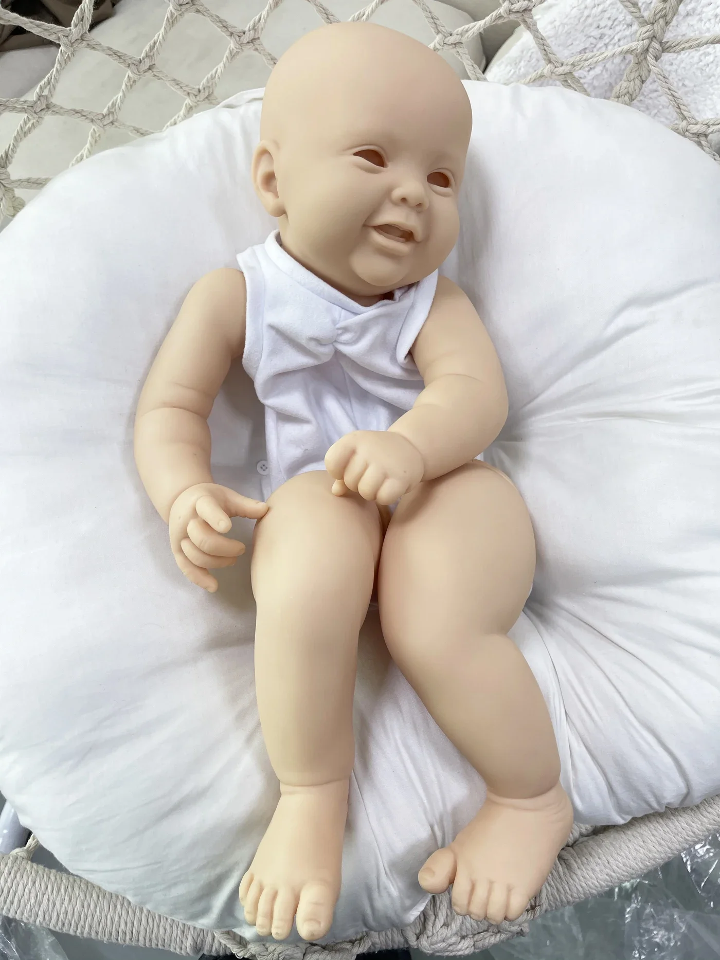 

24inch Reborn Baby Doll Kit DIY Blank Kodi Kit Reborn Fresh Color Soft Unpainted Unfinished Smiling Doll Babies