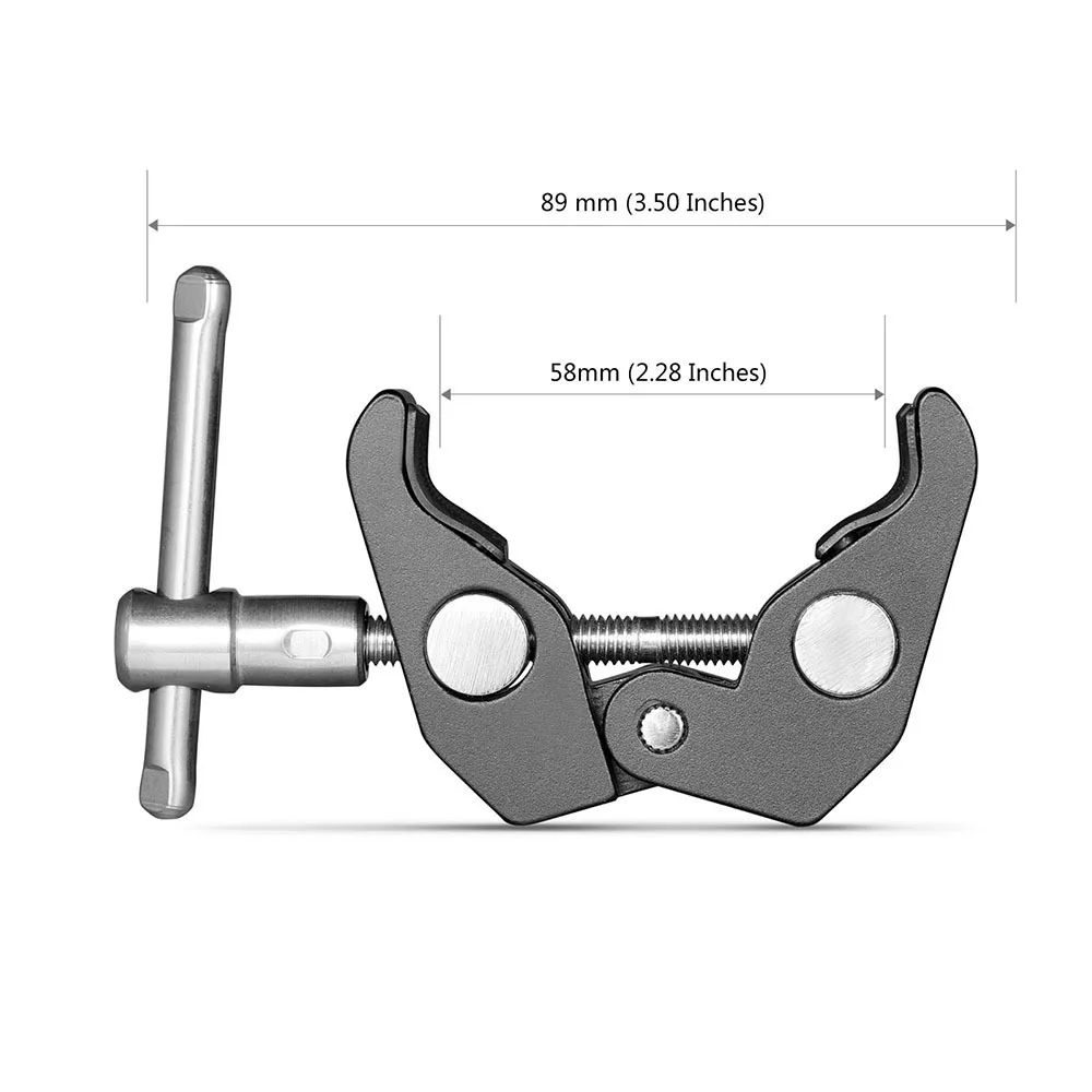 Super Clamp Crab Claw Clamp Tongs Pliers Clip Bracket for Camera Tripod Monopod Studio Flash Bracket Tripod Arm Camera