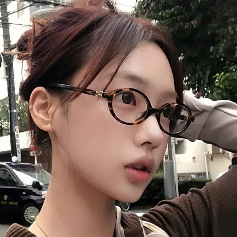 Vintage Retro Stil Sonnenbrille Frau Ovale Form UV400 Schutz Frauen Gläser Anti Blau Brillen