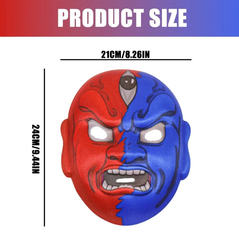 قناع إيفا لكامل الوجه للأزياء الصينية، تصميم مريح، غطاء وجه قابل للتنفس للارتداء لفترة طويلة في الإنتاج المسرحي #6