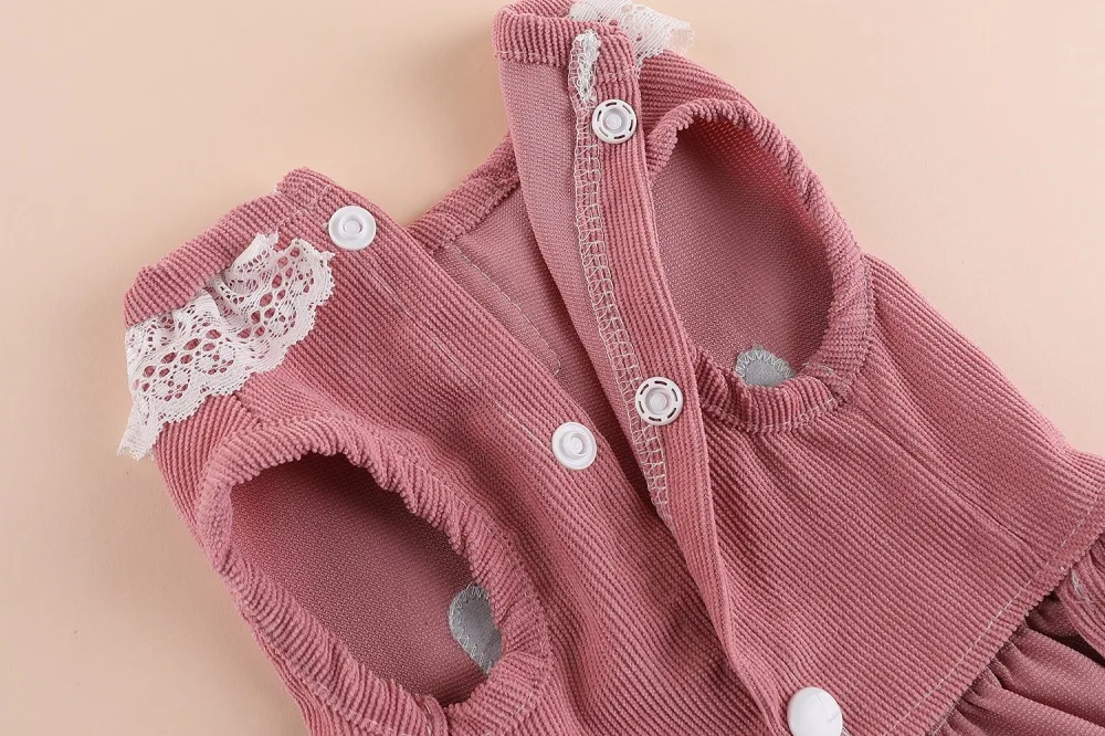 Prinzessinnen-Stil Kleidung für kleine Hunde und Katzen, Teddybär, Pomeranian Spezielles Niedliches Brust- und Rückenkleid – Detail 14