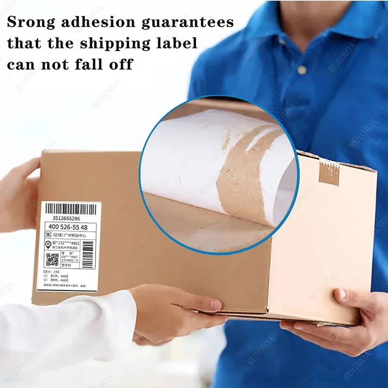 100x100mm/100x150mm/76x130mm Thermal Paper for Printer Thermal Shipping Label Shipping Barcode Sticker No Carbon Band required