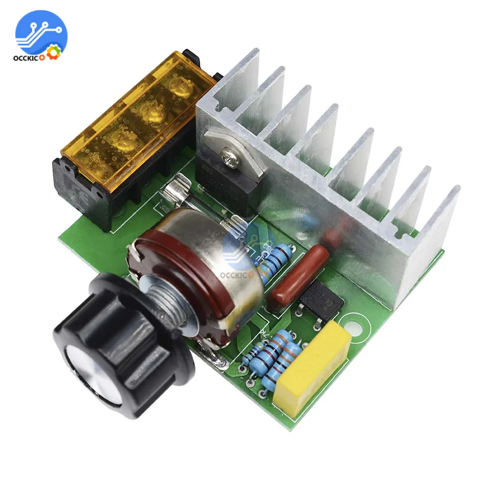 4000W SCR Electric Voltage Regulator Motor Speed Controller 110V 220V 0-220V With Temperature Insurance Protection