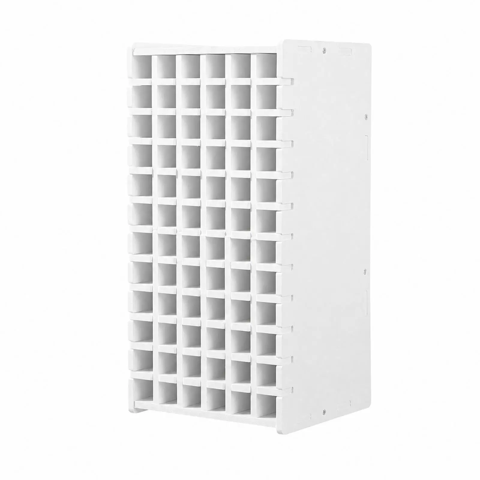 Desktop Marker Storage Rack PVC Pen Organizer Box with Sectioned Slots for Writing Supplies Workstation Desk