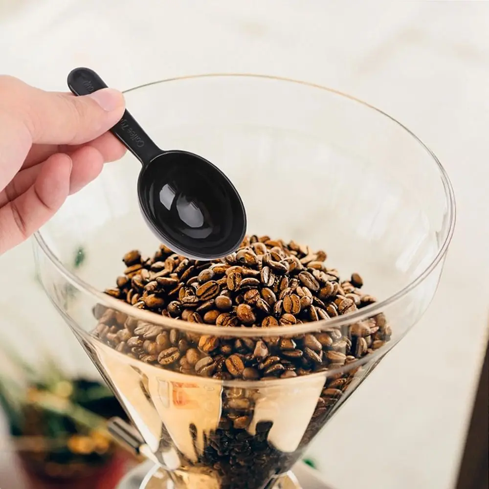 Multifunction Plastic Measuring Teaspoon Scoop Black 15ml Coffee Scoop Coffee Beans Container Scoop Home