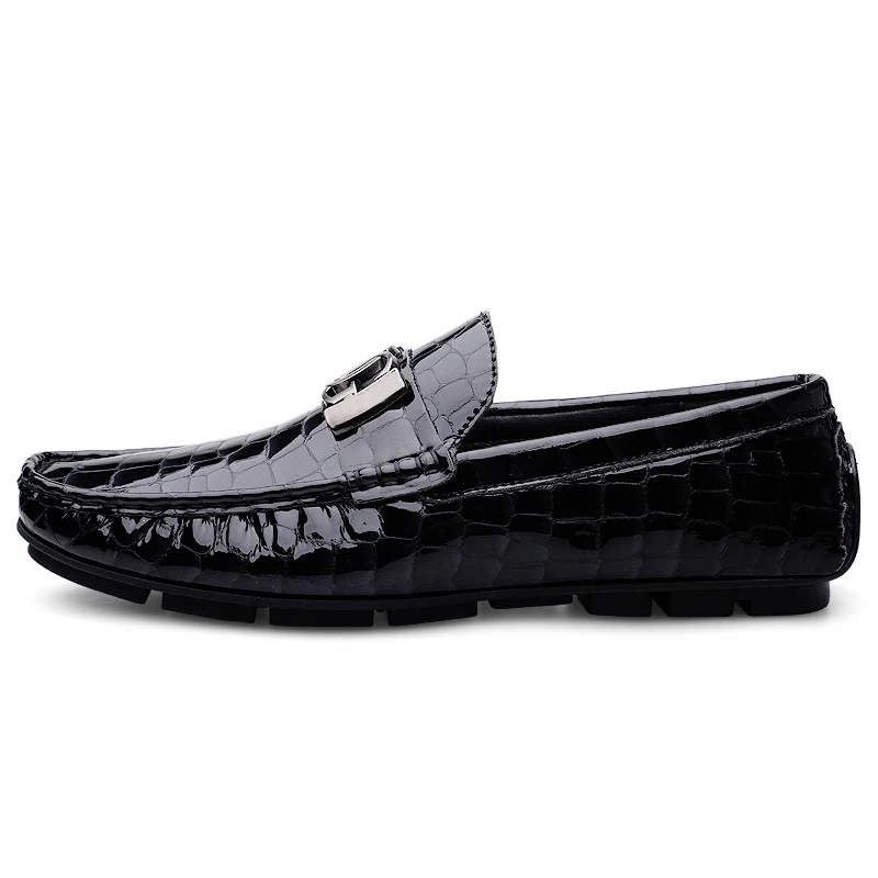 Spring Autumn Mens Patent Leather Shoes Men Loafers Luxury Slip On Loafer Shoes Size 38-45 Dropshipping