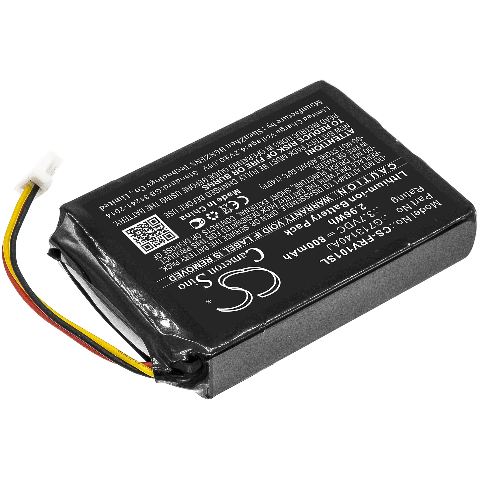 

Home Security Camera Battery For Flir FX FXV101 FXV101-WV1G713140AJ Capacity 800mAh / 2.96Wh Color Black Type Li-ion 3.70V