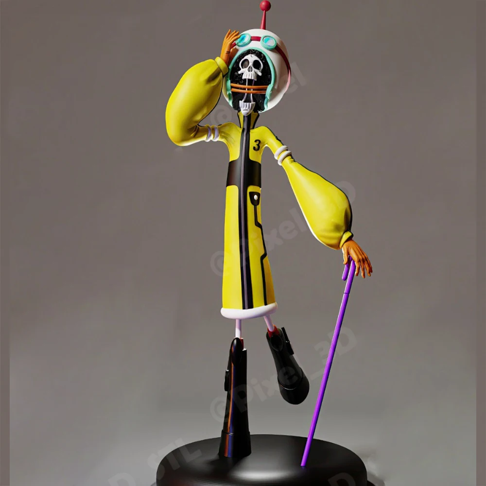 

1/24 Skeleton Pirates Grey Resin Figurine Toy Unpainted GK Doll Unassembled 3D Print Assembly Miniature Reduction Statue Toy