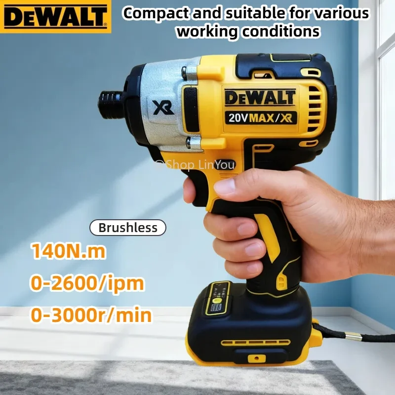 Dewalt DCF887 Electric Impact Driver Drill 20V Battery Speed Brushless motor Electric Screwdriver For Power Tools