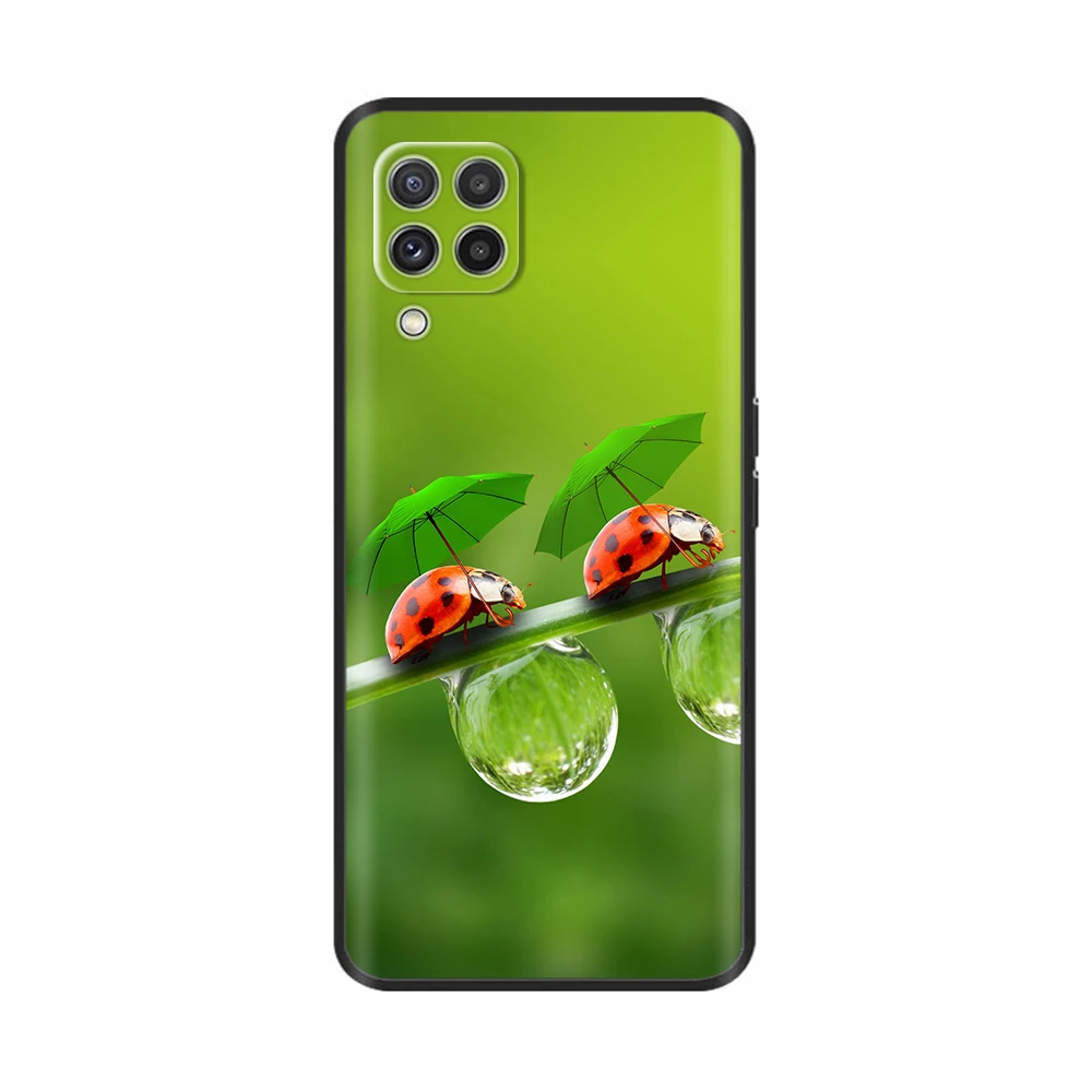 Per Samsung Galaxy A12 M12 F12 Custodia 2021 Fiore Verniciato In Silicone Protegge La Copertura Per SamsungA12 A 12 M 12 SM-M127F Fundas Paraurti