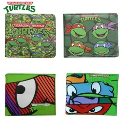 Teenage Mutant Anime Ninja Turtles Wallet Kawaii Coin Clips Purse Cute Cartoon Figure Card Holders TMNT Accessoeris Boys Gift