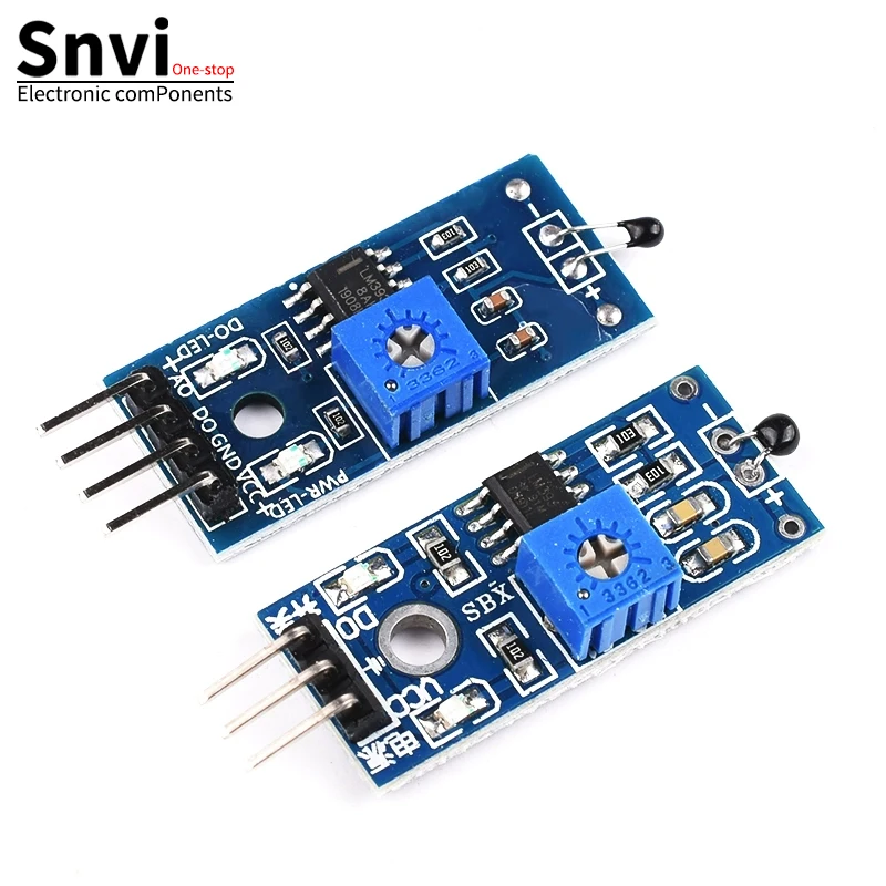 Snvi 온도 센서 모듈, Arduino Diy 키트용 서미스터 센서, 3 바늘 4 바늘